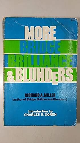 richard miller bridge city ebay|More Bridge Brilliance and Blunders by Richard A. Miller (1976.